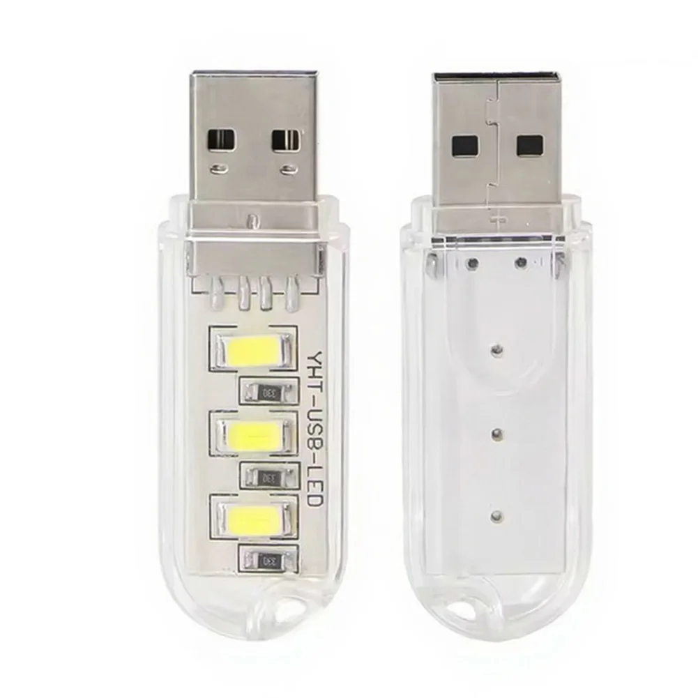 USB Night Light With Three High-brightness 5730 LED Beads Portable USB Night Light Energy-Saving High Brightness Tools Parts