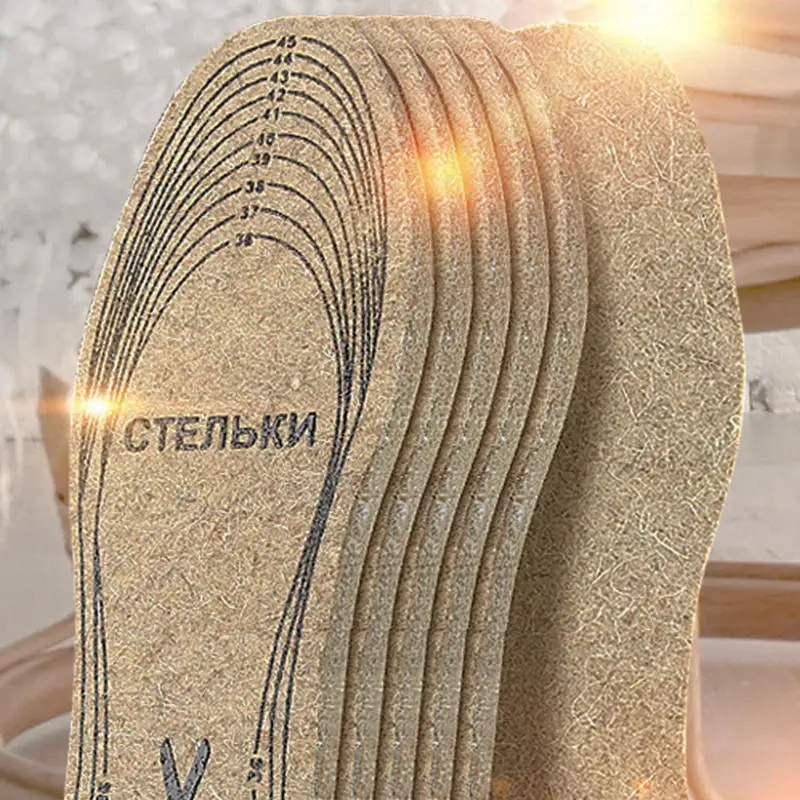 

Imitation Wool Felt fiber Felt Thermal Insoles Sweat Absorbent Breathable Boots Pad Foot Keep Warm Thicken Winter Warm Cushion