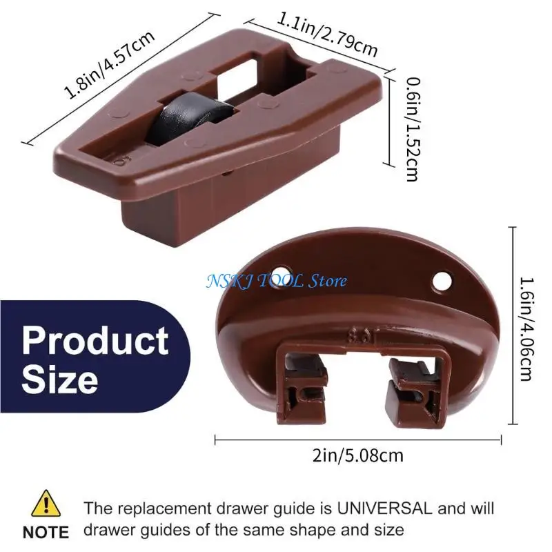 شرائح درج L8RC 5SET مع دعم ومسامير للمعاد #6