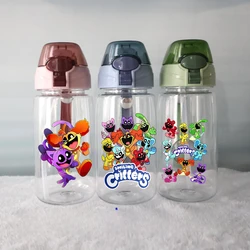 Smiling Critters Water Cup Drinking Bottle Coffee Cup Portable Outdoor Sports Flip Cover Children's Gift