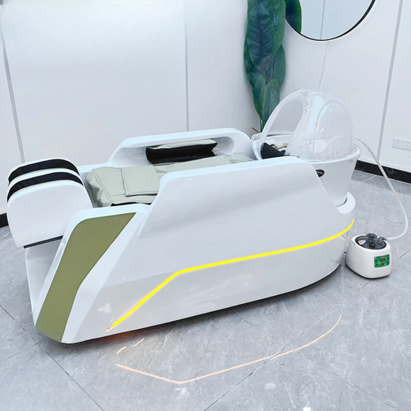 Fully automatic intelligent electric massage shampoo bed, hair salon specific punch for hair salons