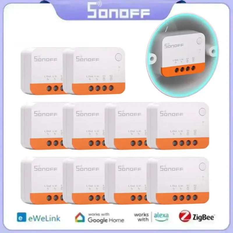 

SONOFF ZBMINI L2 Extreme ZigBee Smart Switch Нейтральный провод Не требуется DIY 2-позиционный переключатель управления Работает с поддержкой ZBBridge Alexa