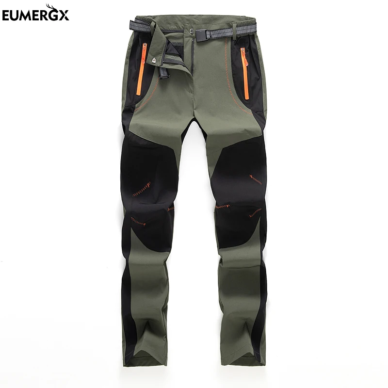 EUMERGX Women's Summer Hiking Pants Quick Drying Waterproof Work Pants Trekking Camping Mountaineering Outdoor Lightweight Pants