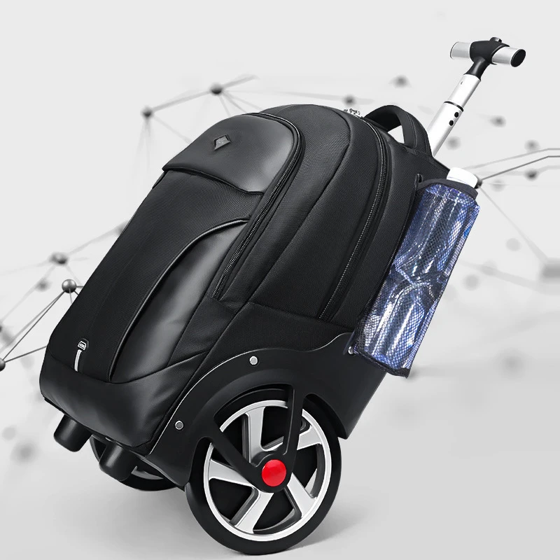 20 inch Men Travel Trolley bag Rolling Luggage Bag Wheeled Backpack for Business Cabin carry on laptop Backpacks With wheels