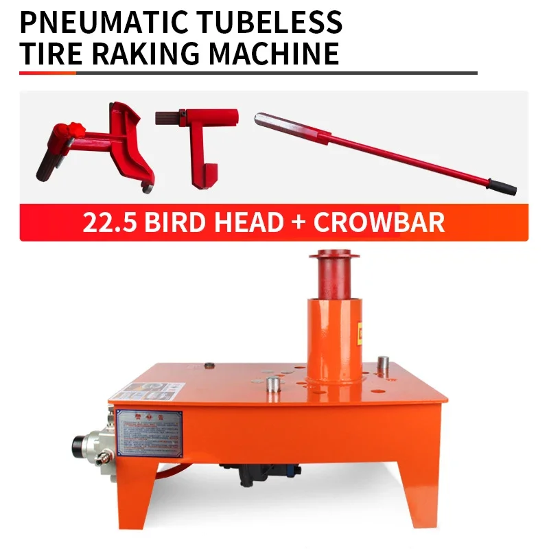 Pneumatic tubeless tyre grilling machine, truck tyre changer, 22.5 wheel tyre disassembly tool, trailer auto repair