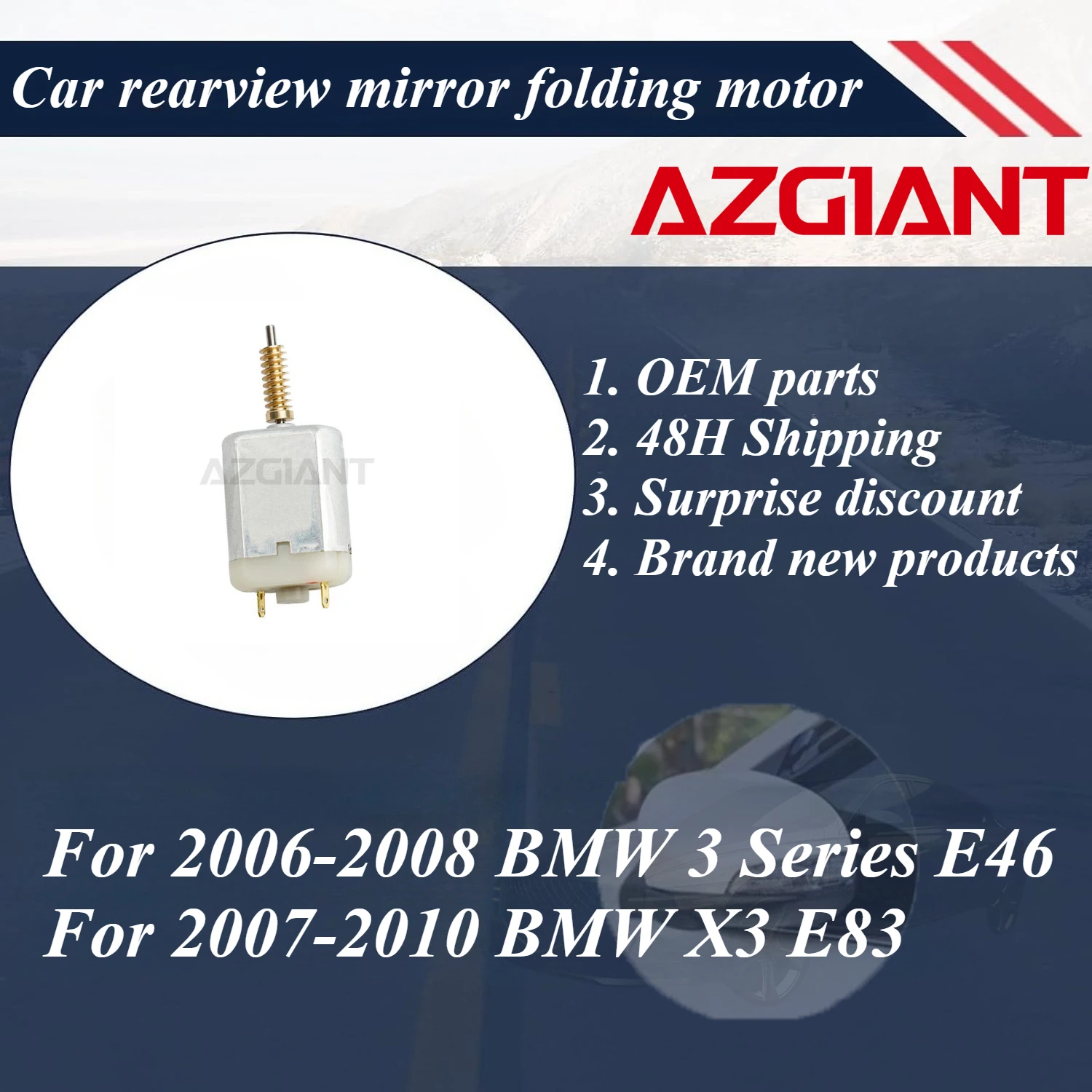 

For BMW 3 Series E46 2006-2008/X3 E83 2007-2010 Car side mirror folding motor New high quality replacement parts