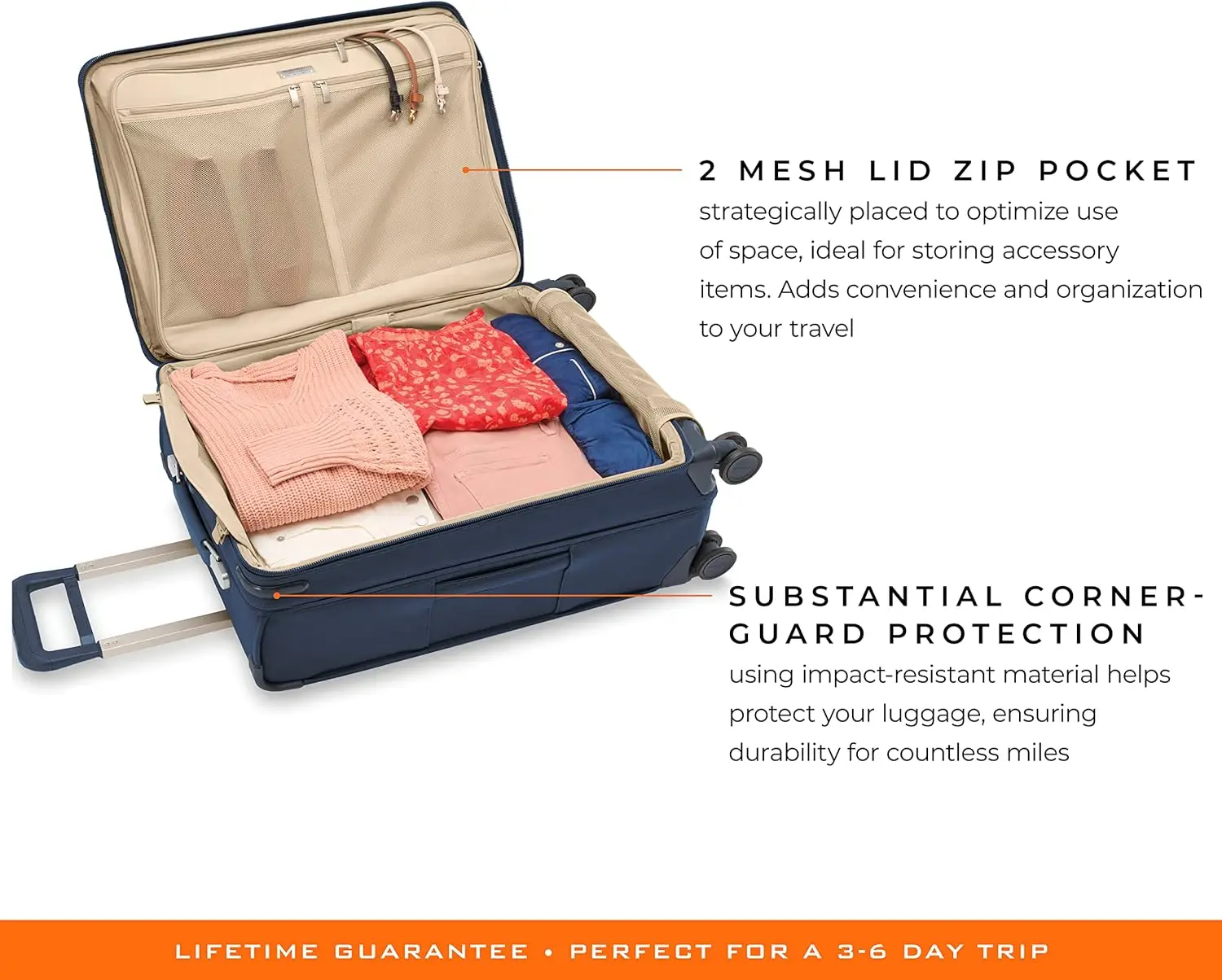 Marinha, 26 polegadas Médio Expansível