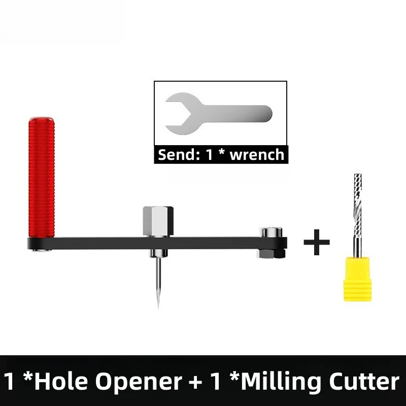 Cortador circular de brújula, herramienta de corte redonda con fresa, sierra perforadora ajustable para paneles de yeso, tableros de aluminio, artesanías de carpintería