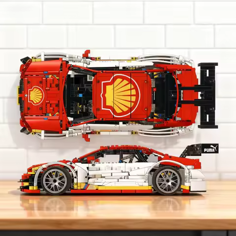 2040pcs MOC BMWedd M4 DTM Augusto Farfus Technical Model Building blocks Architecture toys Christmas gifts Education Kids idea