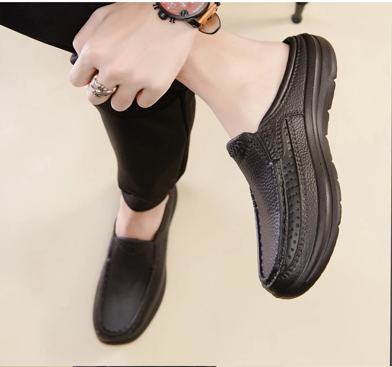 Sommer Männer Chef Schuhe Anti Slip und Öl Beweis Männer der Arbeit Schuhe EVA Faul Hausschuhe Casual Trendy Slipper Mode garten Schuhe – Detail 14