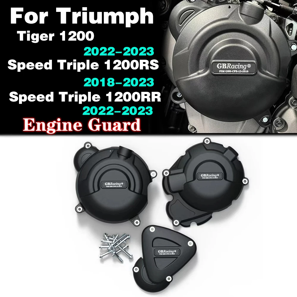 

FOR TRIUMPH Speed Triple 1200RS RR 2018-2023 Tiger 1200 2022-2023 Motorcycle Engine Cover Engine Protective Guard For GBRacing