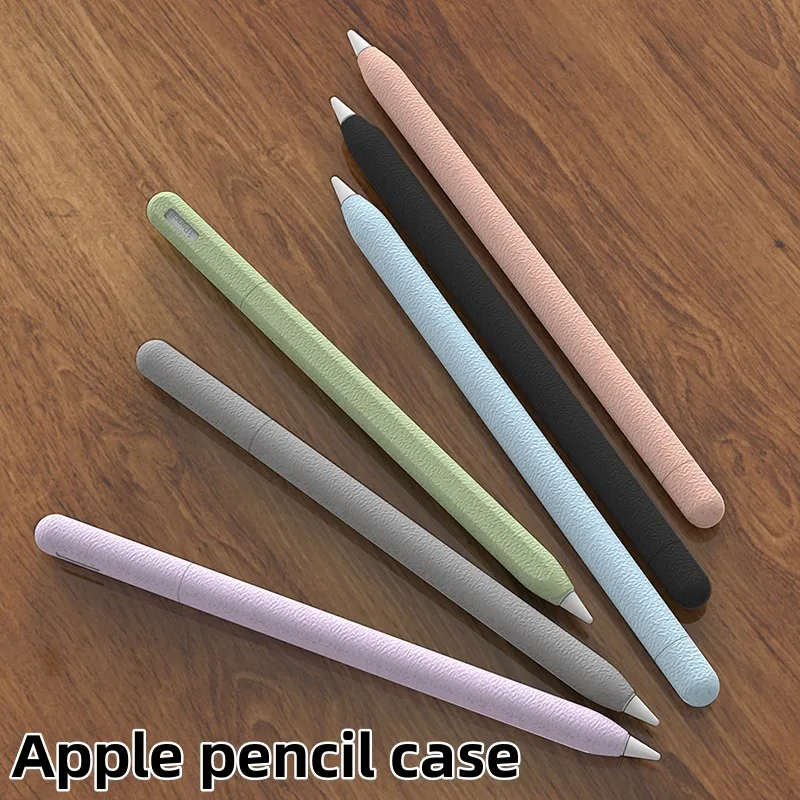 

Стилус для планшетов, силиконовый однотонный ударопрочный чехол для Apple Pencil 1-го или 2-го поколения или Pencil Pro