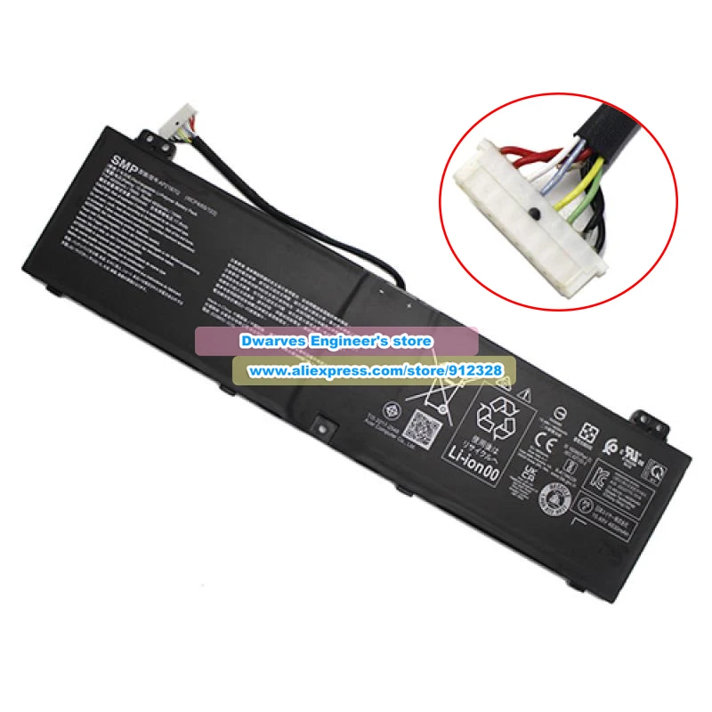 Genuine AP21B7Q Battery 15.48V 4930mAh 76Wh for Predator Triton 300 SE PT314 Swift X 14 SFX14-71G Swift X SFX14-71G-7978