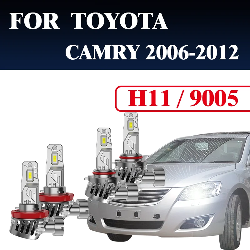 

2PCS H11 9005 Car Headlights Ultrastrong Penetration Not Afraid Bad Weathr Raink And Foggy lsFOR TOYOTA CAMRY 2006-2012
