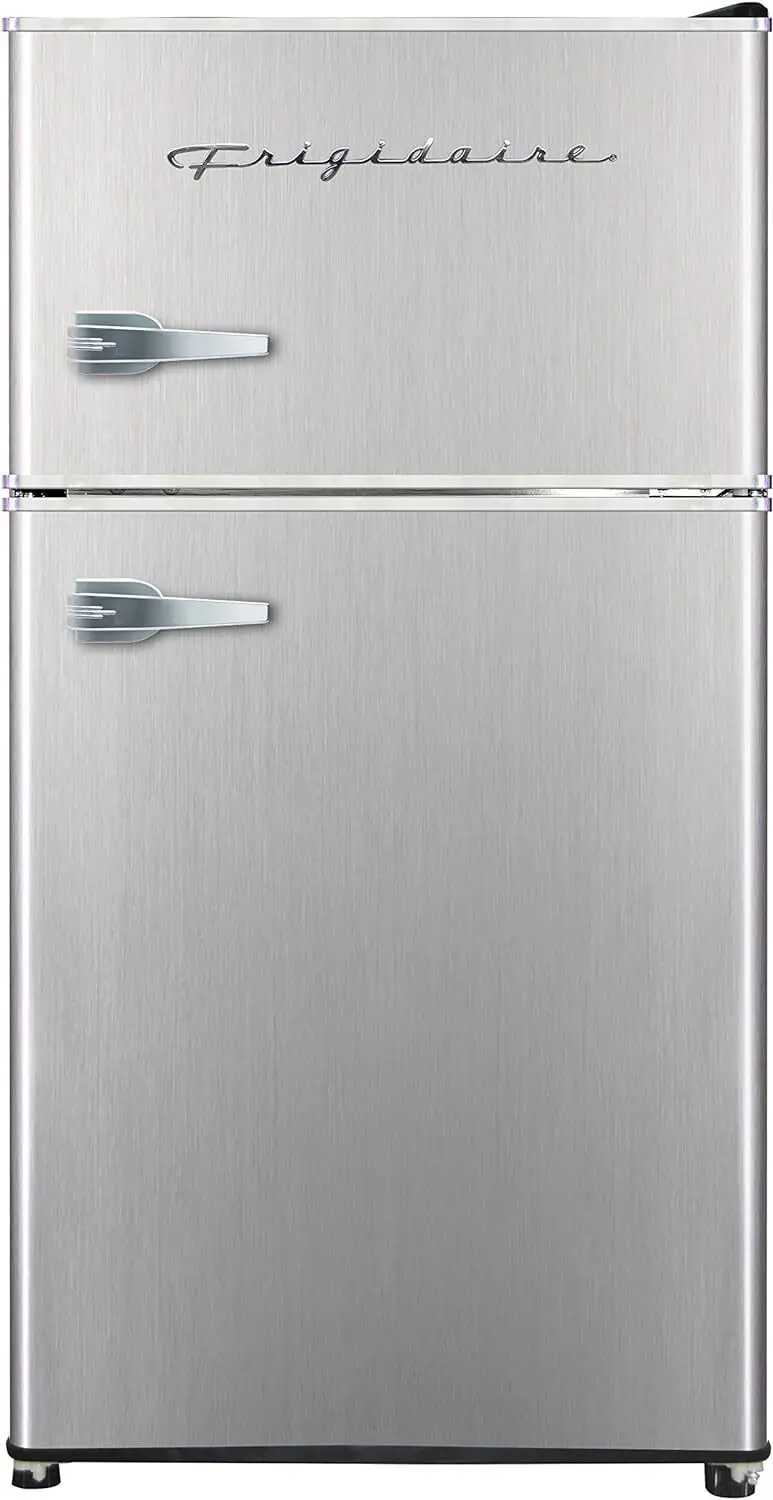 3.1 cu ft 2 Door Fridge and Freezer, Platinum Series, Stainless Steel, Double