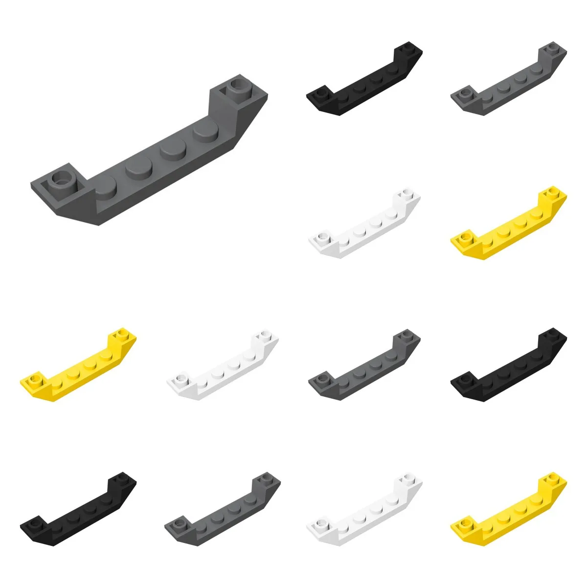 50pcs 52501 Slope Inverted 45 6 x 1 Double with 1 x 4 Cutou Bricks Collections Bulk Modular GBC Toy For Technical MOC Buildings