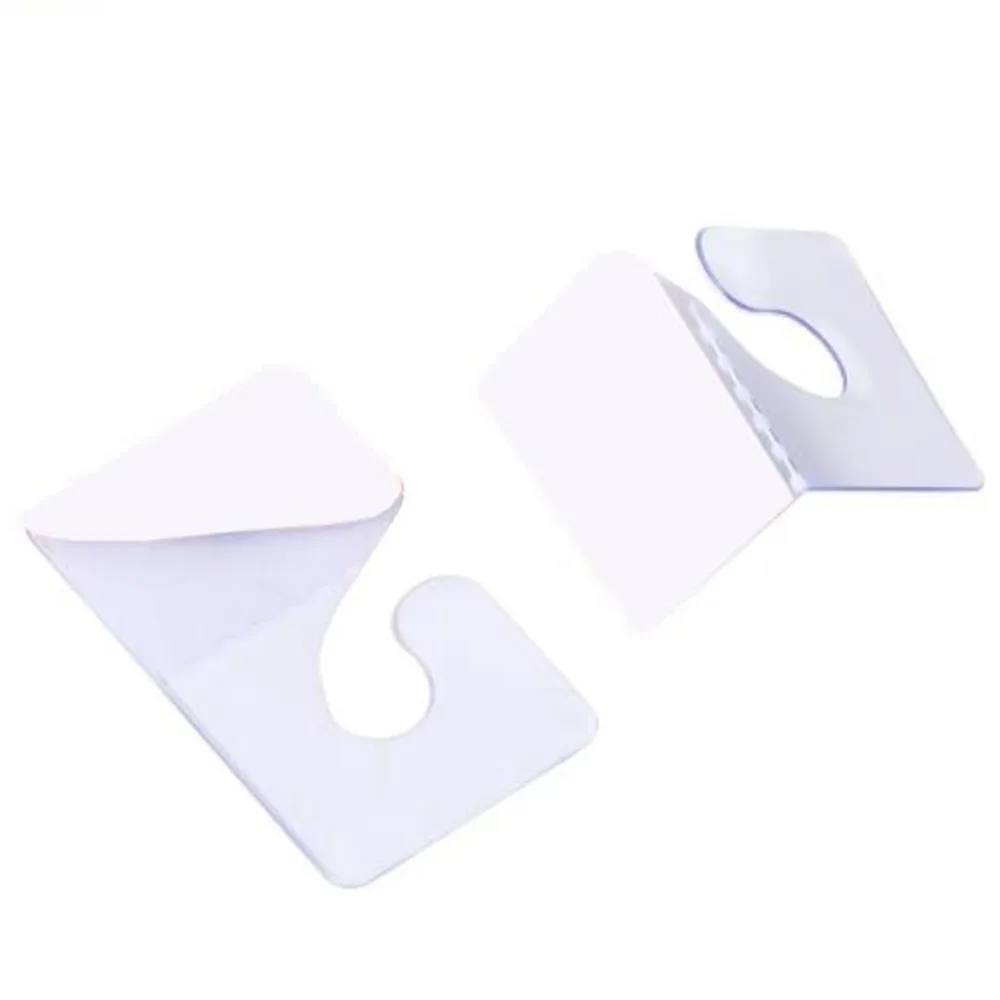 

Slotted Hang Tabs Long Self Adhesive, Slimline Delta Slot Euro Hole Security Display Peghook Hanging Package Box PVC Flip Hanger