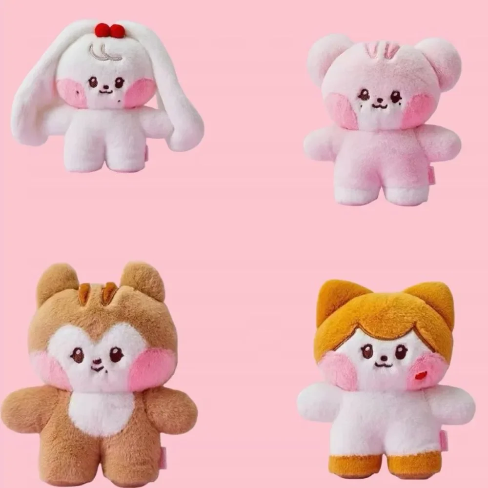 17cm 신상 미니브 아이브 피규어 주변 플러시 모델 인형 귀엽고 부드러운 방 장식 장난감 어린이 생일 축제 선물