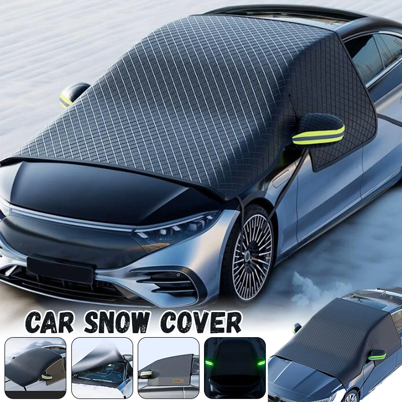 

Car Windshield Snow Cover Thickened Thickened Winter Car Clothing Front Windshield Anti Ice Rain Frost Outdoor Protection Cover