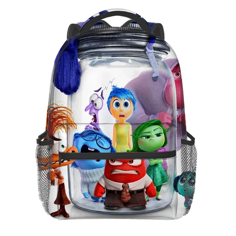 Disney Inside Out Plecaki Anime Lęk Envy Duża pojemność Terylenowe torby na ramię Dzieci Studenci Chłopcy Dziewczęta Torby szkolne Prezent