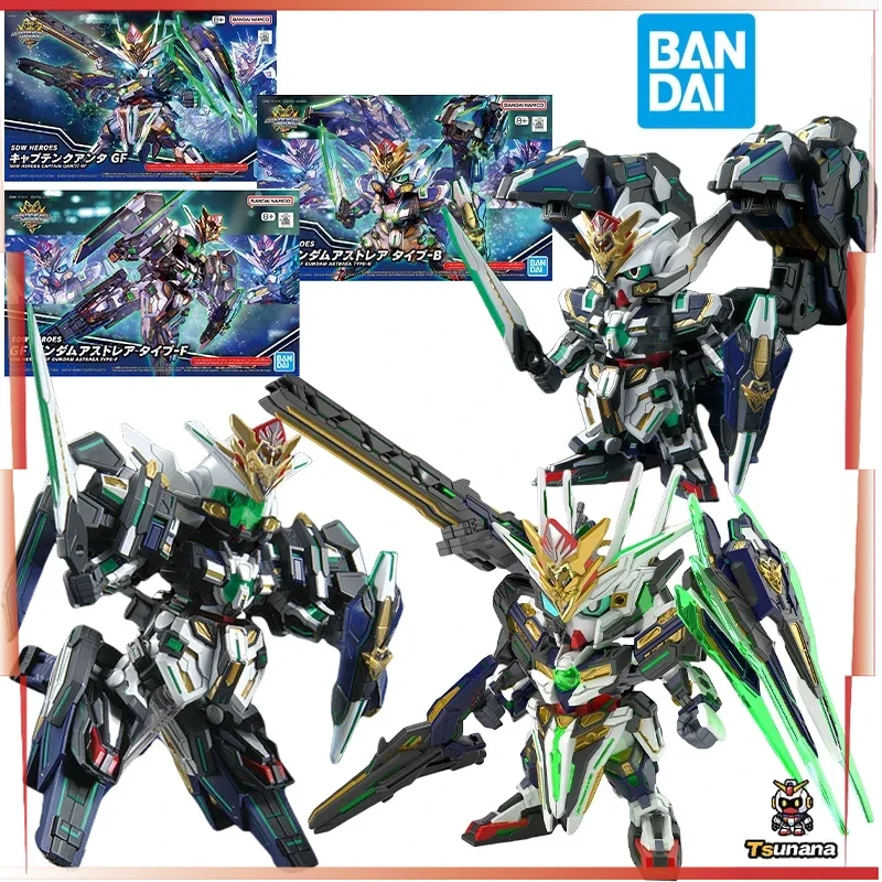 

Bandai SDW Heroes GF Gundam Astrea Type-B Action Figure Captain Qan T GF Anime Assembly Model Doll Toys Gifts for Children