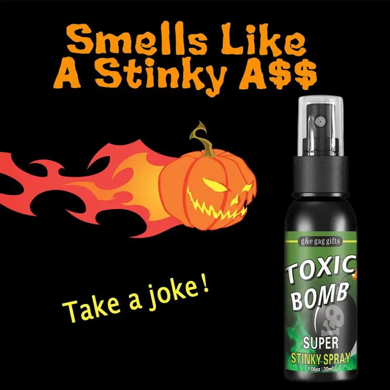 Liquid Fart Gag Prank Joke Spray Can Stink Bombs Smelly Stinky Gags 30ML Fart Spray Extra Strong Stink Prank Novel Funny Toys