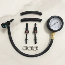 Fuel Pressure Test Kit - Fuel Pressure Gauge - 0-100PSI Fuel Injection Pump Pressure Tester Gauge Kit for Car, Motorcycle