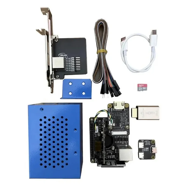 Novo-likvm v3 chapéu servidor o & m hdmicsi controle remoto com caixa de metal kvm controle remoto para raspberry pi 4 rpi 4 pi4 accessori