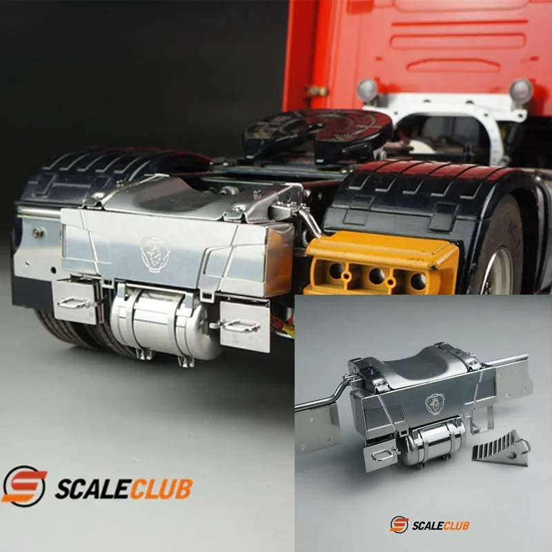 

Tamiya для обновления головки грузовика Scania, металлическое заднее шасси, заднее противоскользящее устройство с воздушным баком