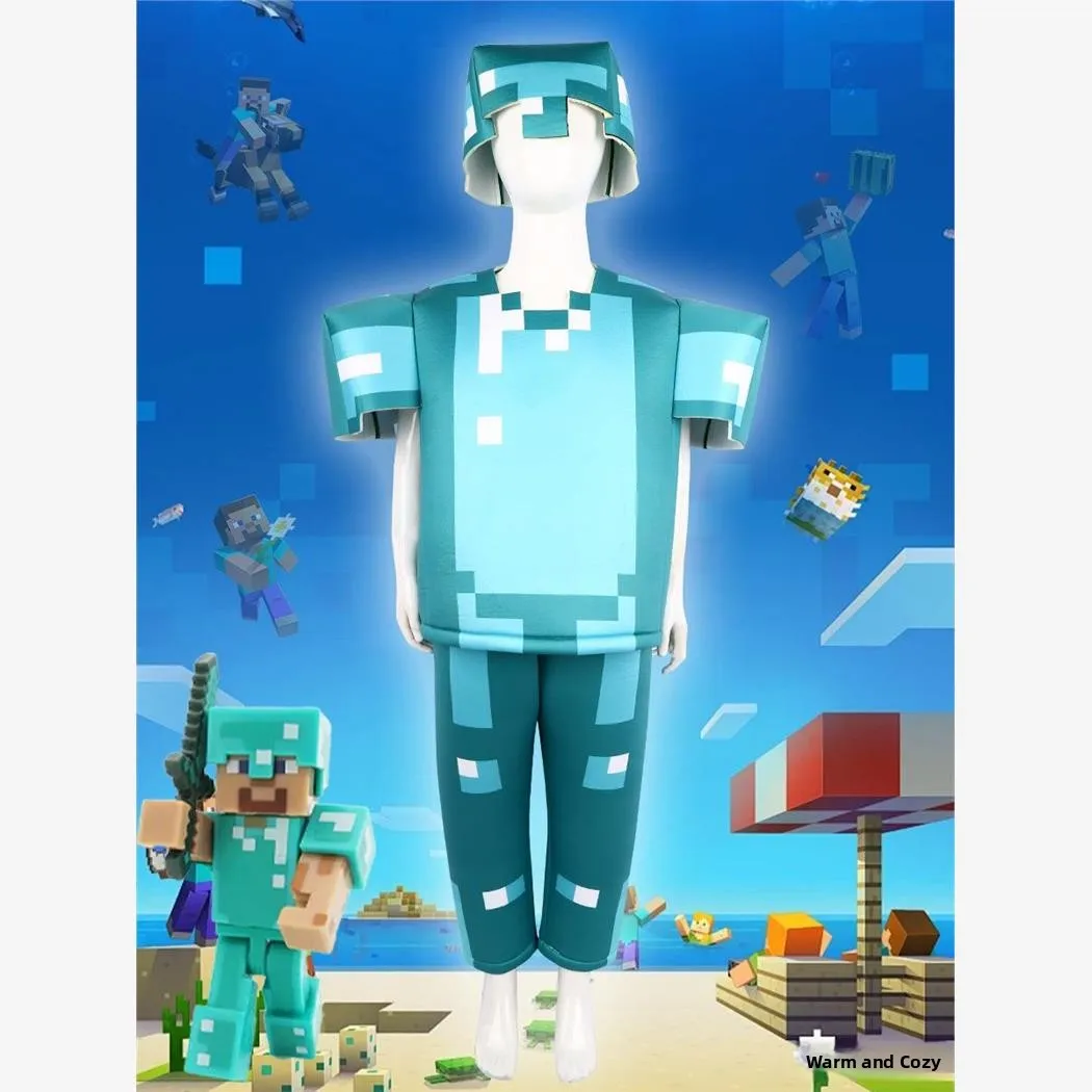 

Diamond Armor Cosplay Costume loween Performance Role My World Diamond Set Women's Traditional Clothing Stage Costume