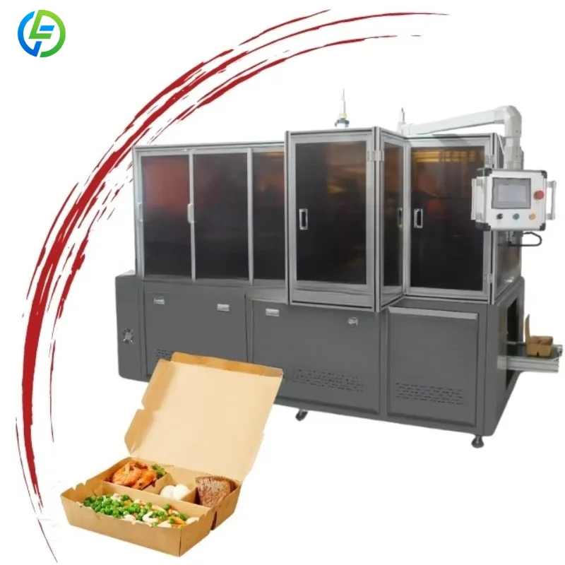Customized More Easy to Change Mould Than Other Supplier Automatic Paper Multi Grid Lunch Box Making Machine