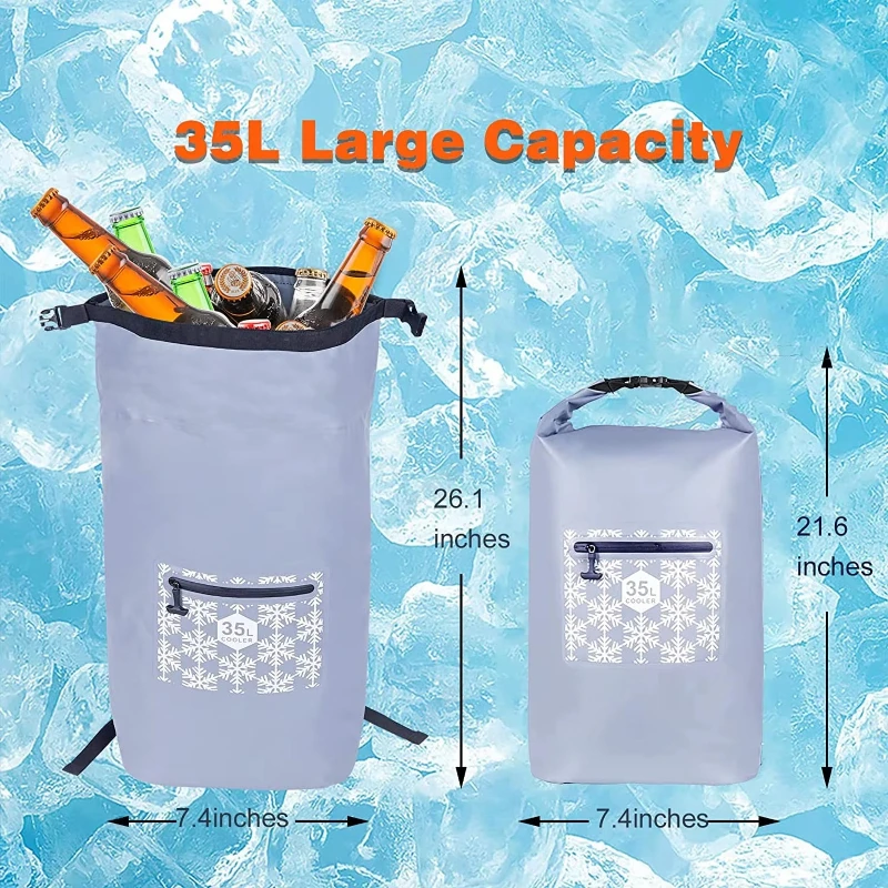 Hot-selling Soft Cooler Portable Outdoor Flat Folding Cooler Bag Flexible Custom Insulated Soft Cooler Bag