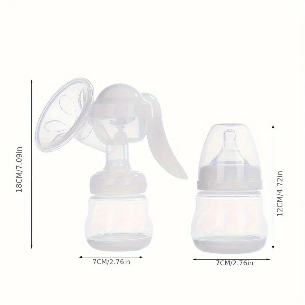 1PCS Painless & Portable Manual Breast Pump - High Suction, Chemical-Free Milk Collector for Postpartum Moms, Milking Machine view 3
