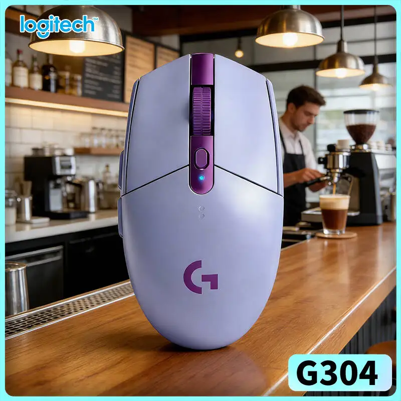 Logitech G304 LIGHTSPEED Wireless Mouse 12000 DPI HERO Sensor 1ms Latency 250hr Battery Streamer Comfort Users
