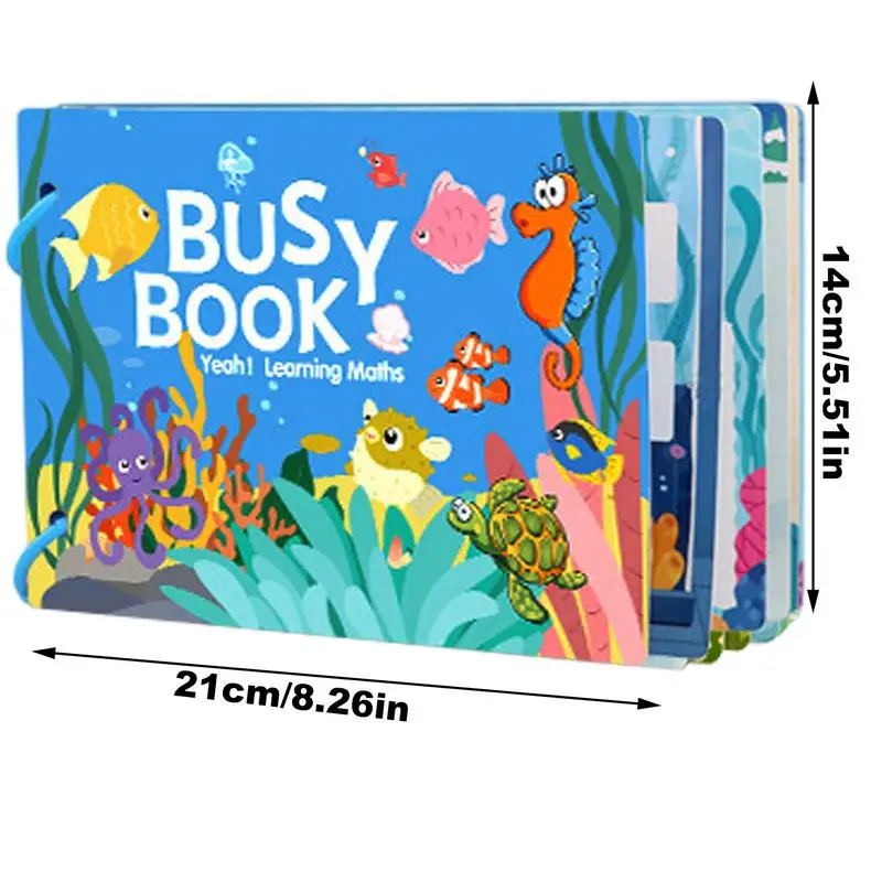 Autocollants de scène Montessori pour enfants, autocollants éducatifs de reconnaissance des lettres et des nombres, livres créatifs, jouet d'apprentissage préscolaire