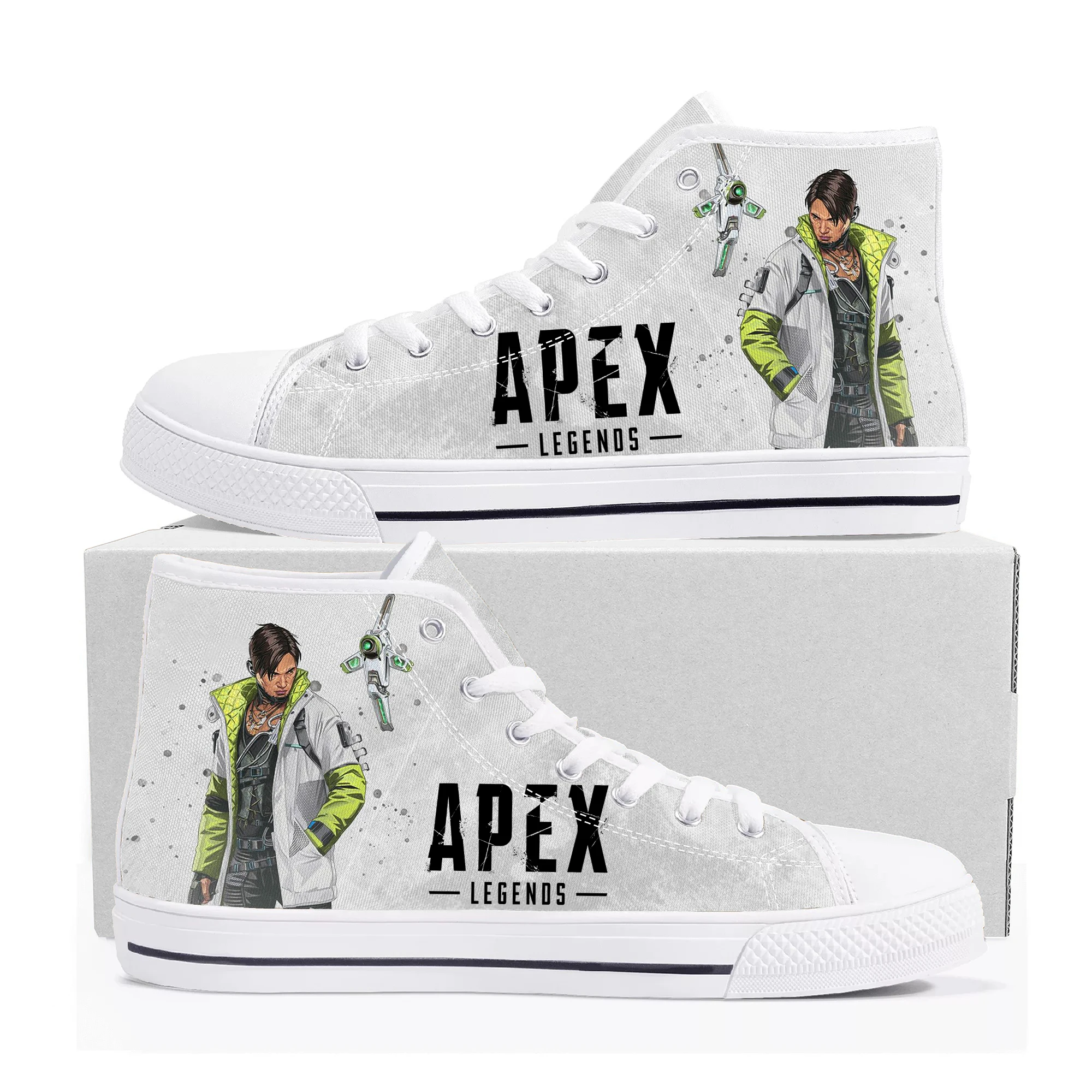 Hot Cartoon Game Apex Legends Crypto High Top Sneakers Mens Womens Teenager High Quality Canvas Shoes Casual Tailor Made Sneaker