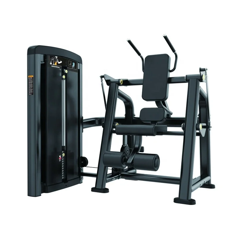 

Gym Fitness Equipment LB19 Muscle Training Pin Load Selection Seated Abdominal Crunch Machine With Weight Stack