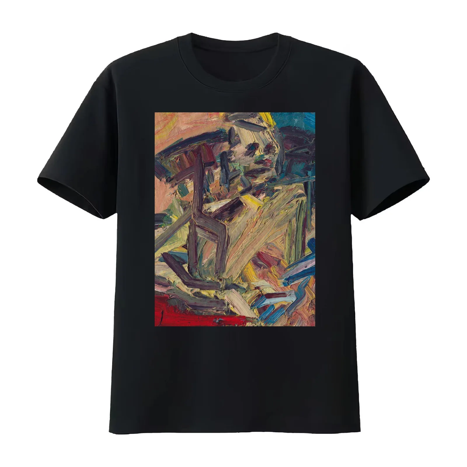 Frank Auerbach Catherine Lampert Seated T-Shirt Summer Casual Cotton Tee Oversized Streetwear Tops Vintage Graphic Print