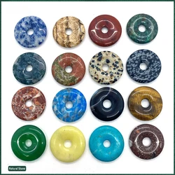Green Dongling Red Agate Natural Stone 25mm Polished Pendant Diy Charms for Jewelry Making Earrings Charm Necklace Accessories