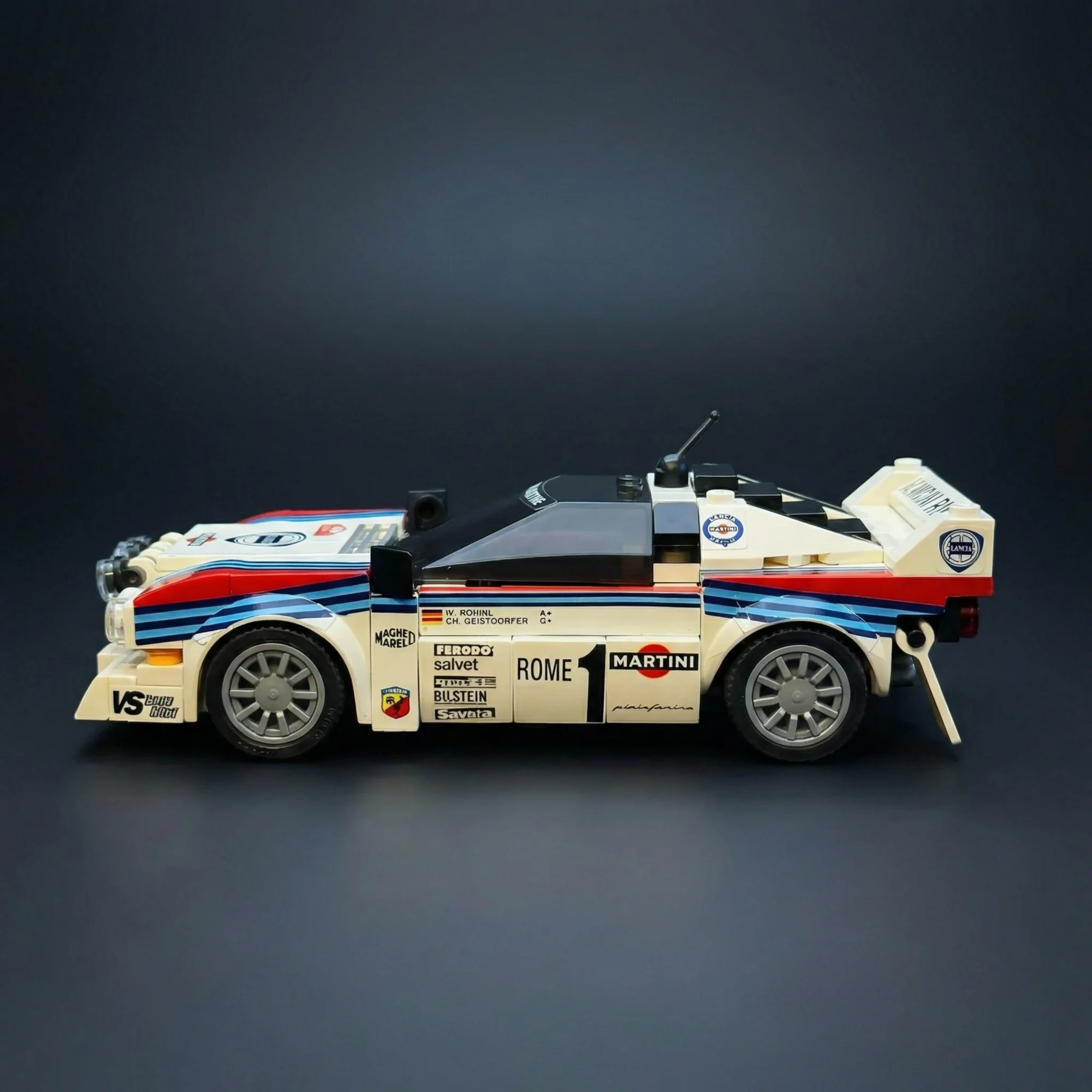 

Конструктор MOC-130287: Гоночный автомобиль Lancia Rally 037 Martini Racing 1983 Monte Carlo, спортивная модель из кирпичиков, игрушка для взрослых, подарок