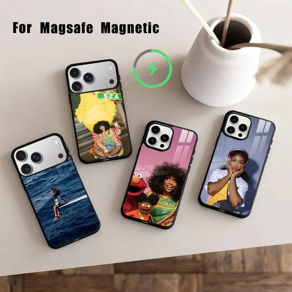 

Fashionable S-SZA-A Singer Phone Case For iPhone 17,16,15,14,13,12,Plus,Pro,Max for Magsafe Magnetic Wireless Charging