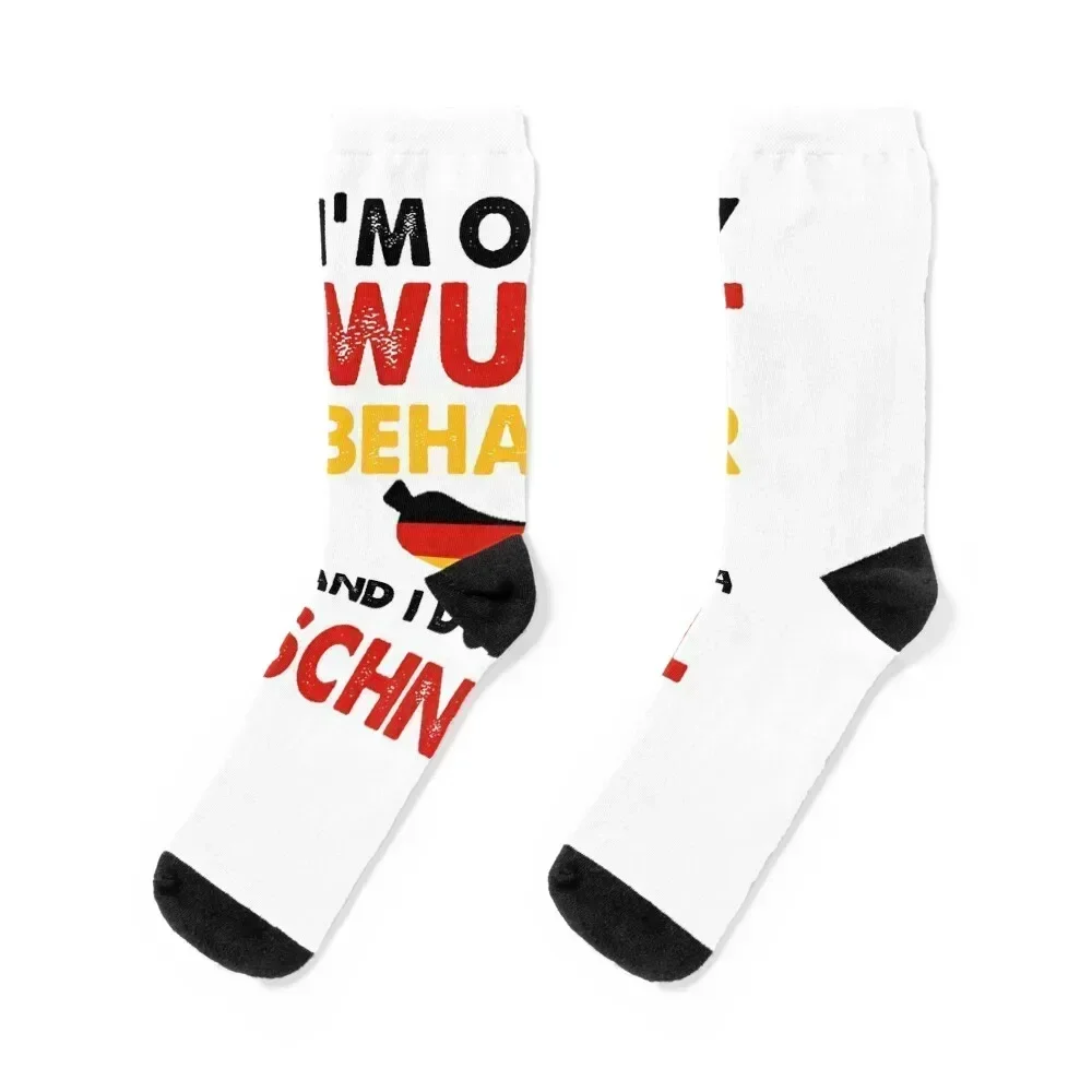 

I'm On My Wurst Behavior I Dont Give A Schnitzel Oktoberfest Socks luxe cool valentine gift ideas Socks Woman Men's