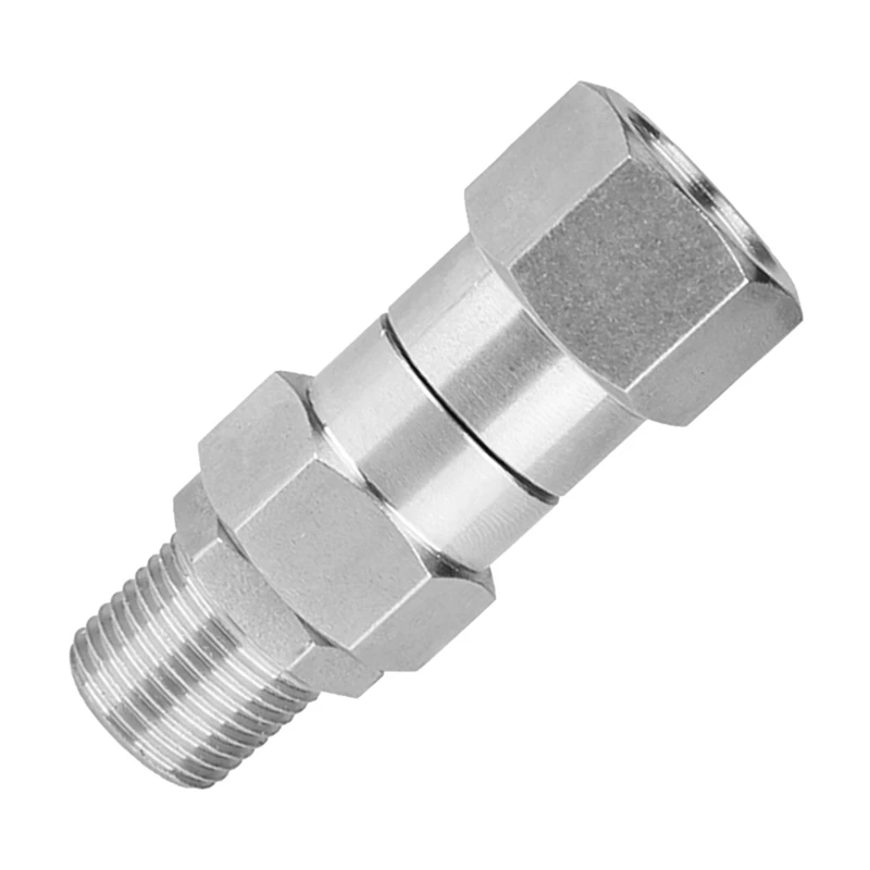 6X High Pressure Washer Swivel Joint 3/8 Inch Pressure Washer Hose Fittings 360 Degree Rotation Connector Car Washing