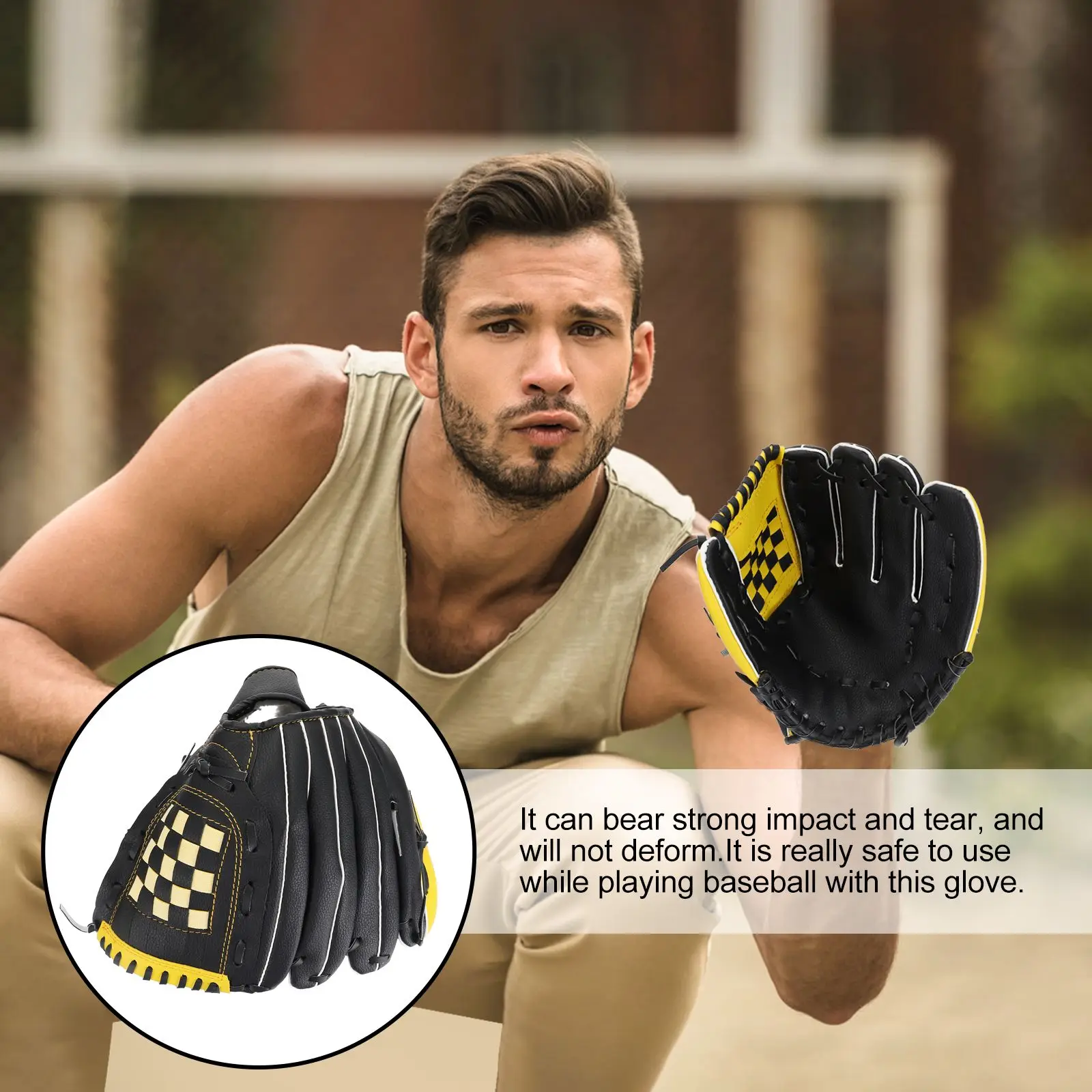 

Baseball Glove Impact-resistant Softball Adult Beautiful Appearance Pu Protective
