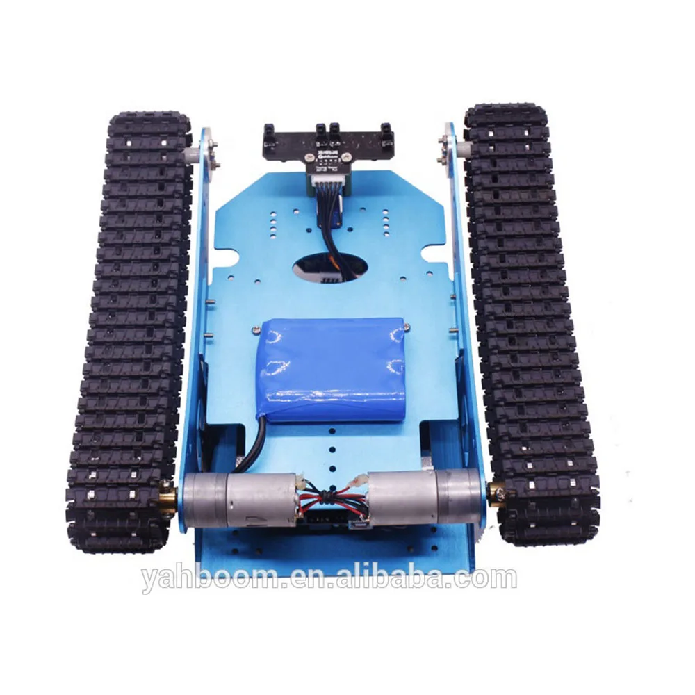 Yahboom Maker Stem Education G1 Smart Raspberry Pi 4 Tank Robot Car Kit مع كاميرا WIFI