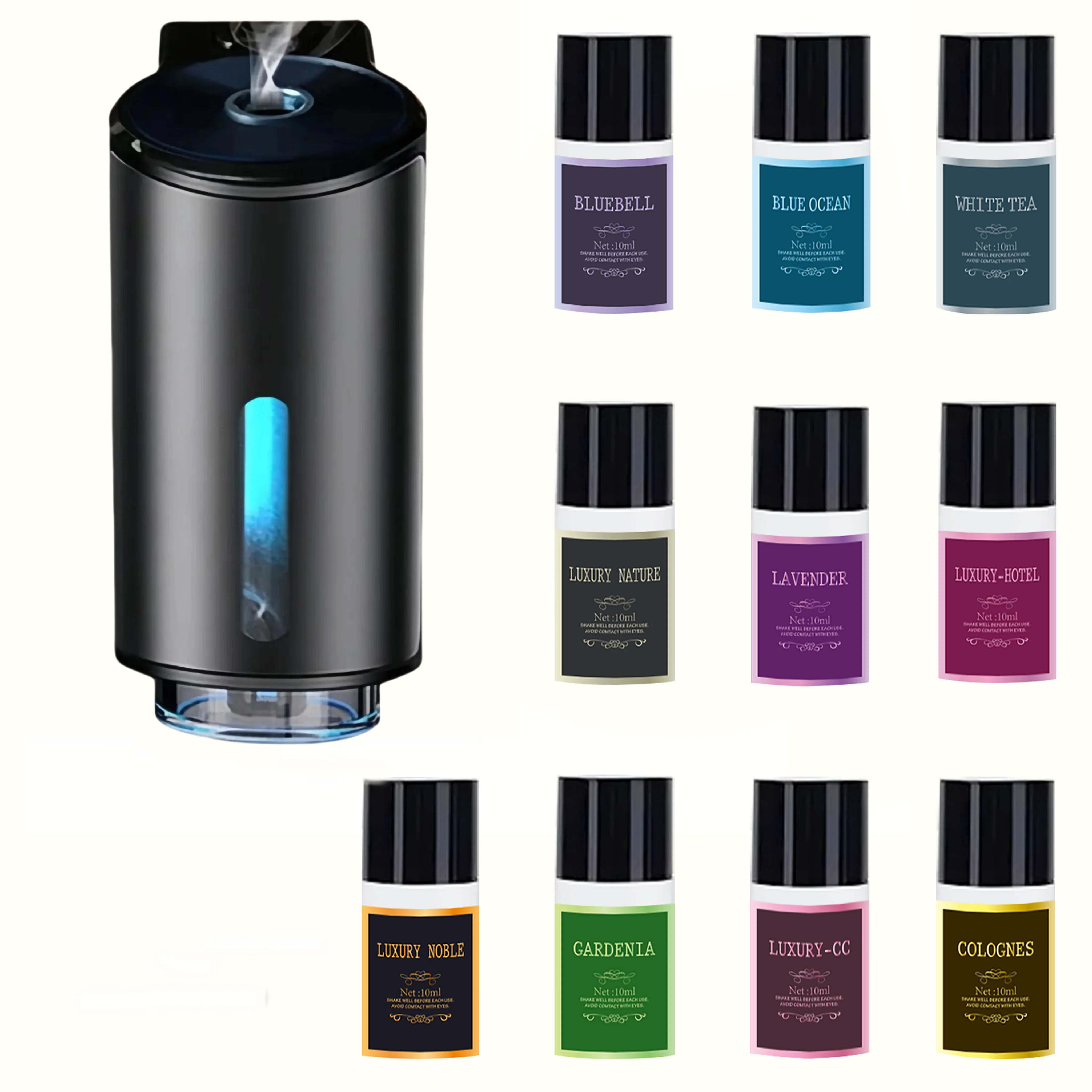 Car Air Freshener, Three Strengths Adjustable, Car Aromatherapy Machine, Portable Freshener Perfume Fragrance