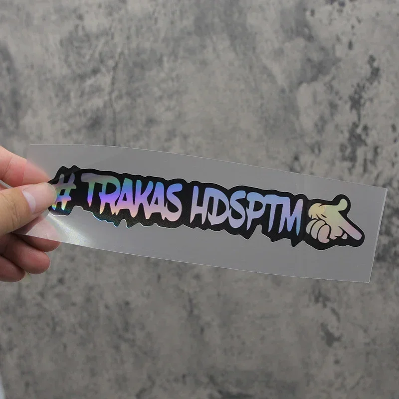 1PC Auto Motorrad " # TRAKAS HDSPTM" Aufkleberset, edgy Hand Gesture Pattern, personalisiertes Auto Moto Außenzubehör