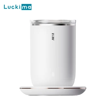 Taza agitadora magnética automática 2 en 1, calentador de taza de café para oficina y hogar, taza mezcladora eléctrica USB, calentador de bebidas, placa calefactora