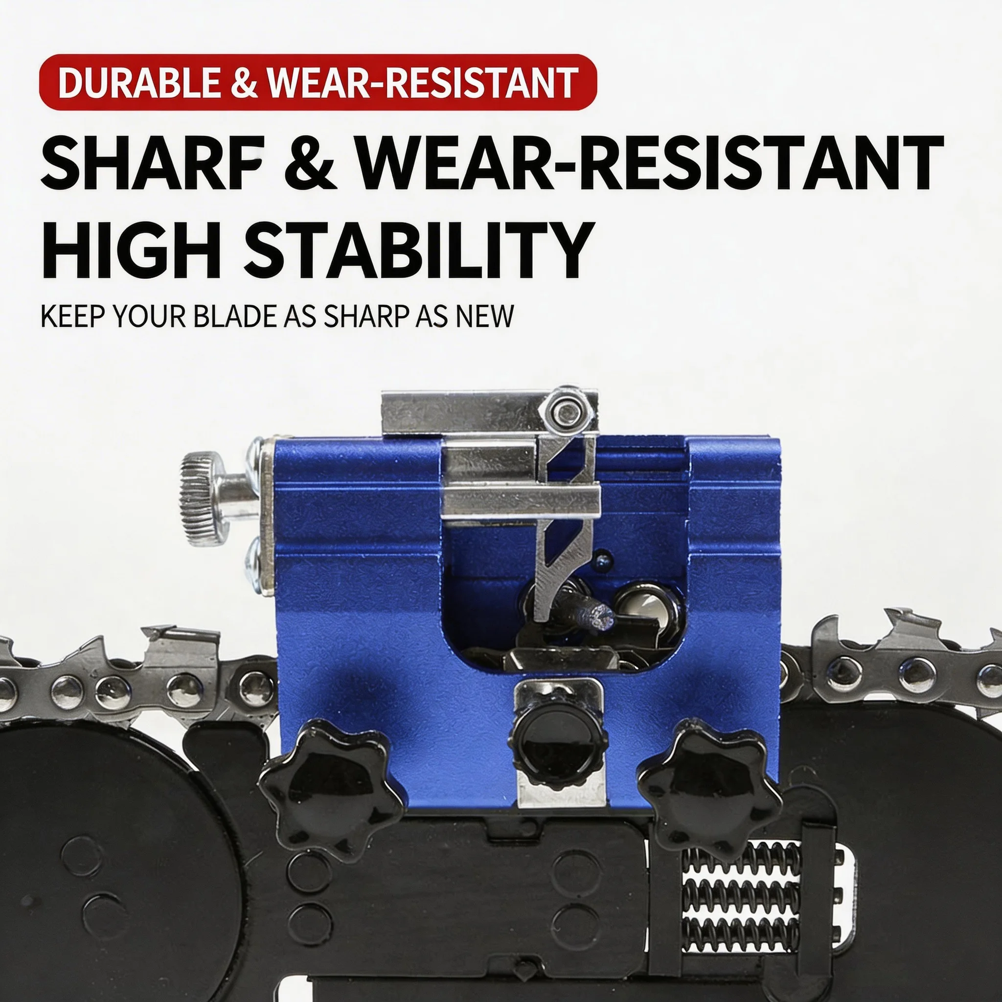 Hand Crank Portable Chainsaw Chain Sharpener Aluminum Alloy Without Disassembly Jig For All Chainsaw Woodworking Tools