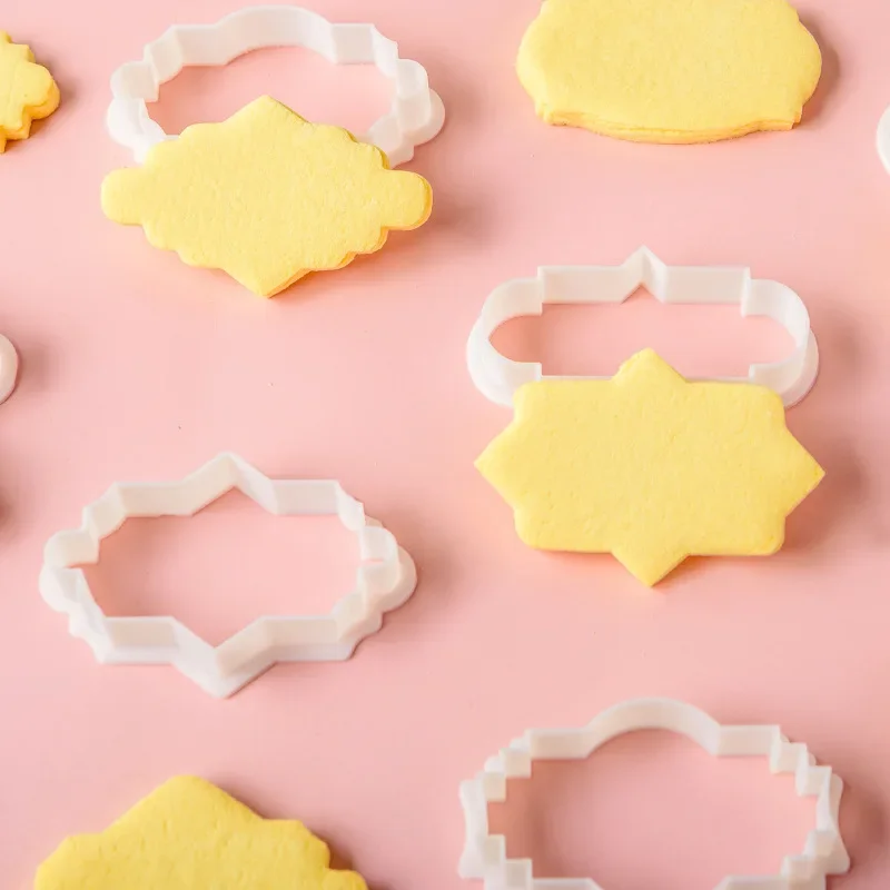 Holiday Blessing Frame Biscuit Mold Pattern Multiple Fondant Frosting Sugar Cake Decoration Tools Cookie Cutter Baking Tools
